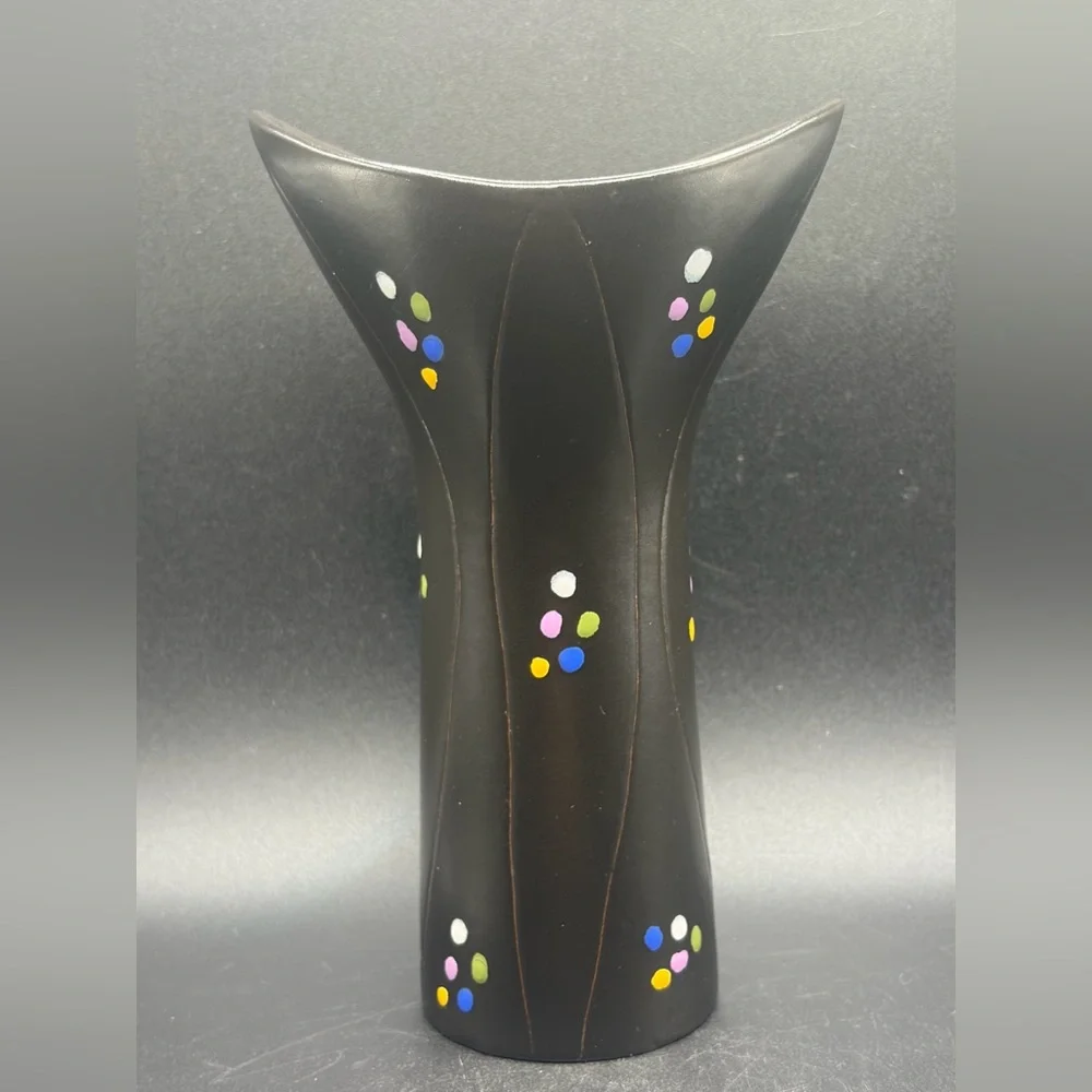 Hjordis Oldfors Poang Series Handmade Hand Painted Pottery Vase, Upsala Ekeby